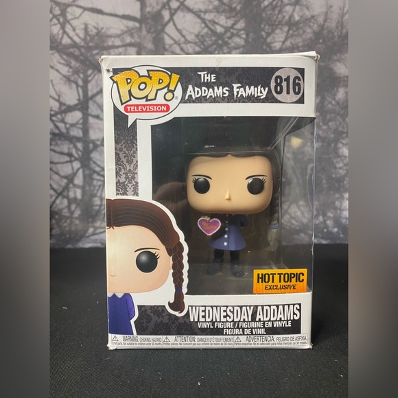 Funko Pop! The Addams Family #816 Wednesday Addams Hot Topic Exclusive - Picture 1 of 4